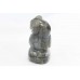 Handmade Natural labradorite gem stone Owl Bird Figure Home Decorative K 21